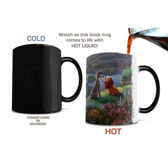 TK Disney Lady And The Tramp Falling In Love Morphing Mug 5 TK Disney Lady And The Tramp Falling In Love Morphing Mug - Image 3