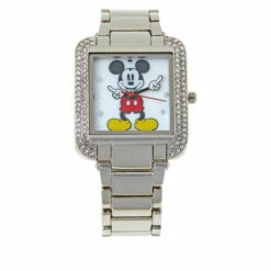 Disney Women's Silvertone Moving Hands Watch