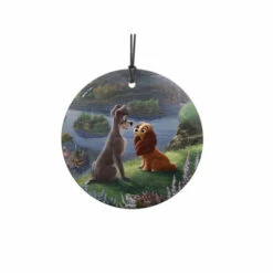 TK Disney Lady And The Tramp Hanging Glass StarFire Print