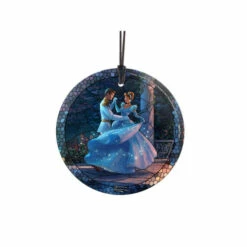 TK Disney Glass Hanging Print - Cinderella Dancing, Stained Glass