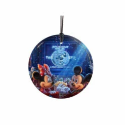 TK Disney 90 Years Of Mickey Hanging Glass StarFire Print