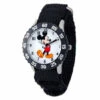 Disney Mickey Mouse Kid's Black Bezel Time Teacher W/ Nylon Strap -Disney store unnamed file 499