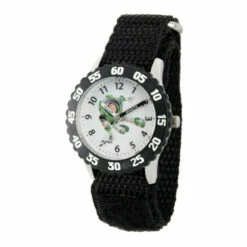 Disney Buzz Lightyear Kid's Time Teacher Watch W/ Black Nylon Strap