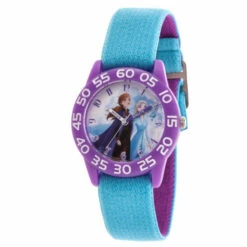 Disney Frozen 2 Elsa And Anna Kids' Purple Watch With Reversible Strap