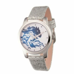 Disney Frozen 2 Elsa Women's Silver Alloy Watch W/ Silver Sequin Strap