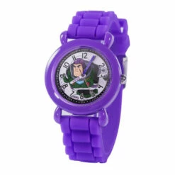 Disney Lightyear Buzz Lightyear Kids' Purple Time Teacher Watch