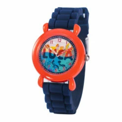 Disney Luca Kids' Red Time Teacher Watch W/Blue Silicone Strap